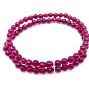 Nicky Butler 925 Sterling Silver Berry Quartzite Bead Bracelet SMALL Designer